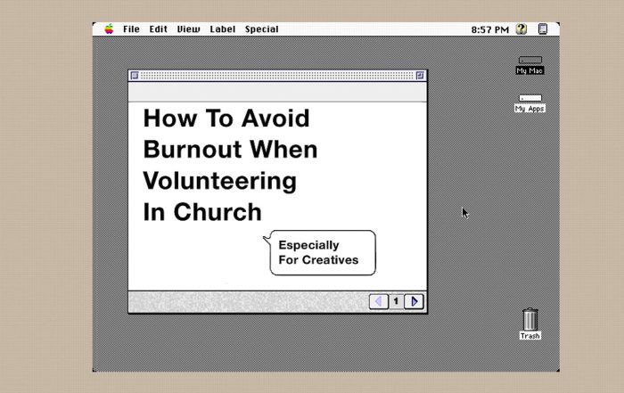 How to avoid burnout when volunteering in church (especially for creatives)
